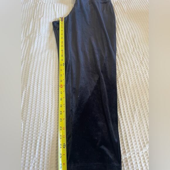 J. Jill Wearever Collection Slim Ankle Black Velvet Whimsygoth Dress Pants Large - Picture 5 of 11